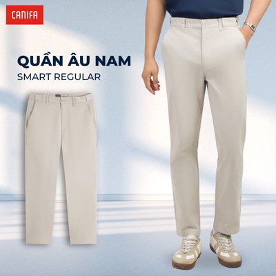 Quần khaki nam CANIFA quần dài cạp chun ẩn dáng ôm 8BK26A001