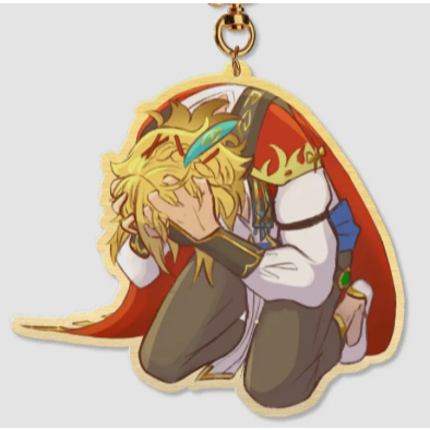 Kaveh Suffering Wood Keychain