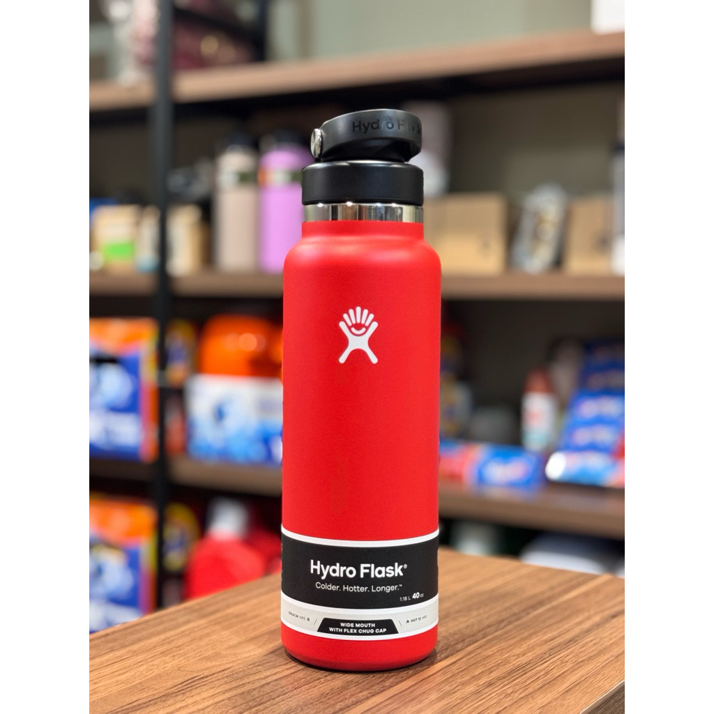 (Minimall) Bình giữ nhiệt Hydro Flask 40oz (1.18L) Flex Chug Cap - Màu đỏ