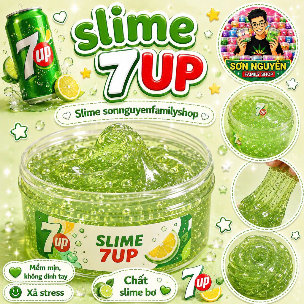 Slime Thơm 7UP Chanh Lạnh Sparkle 100ml