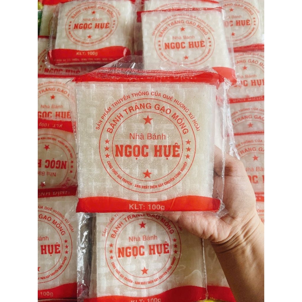 Set 5Bì Bánh Tráng Gạo Cuốn Chả Ram - Cuốn Chả Giò Ngọc Huệ - Chả Ram Giòn Rụm, Vàng Đẹp, Không Yểu