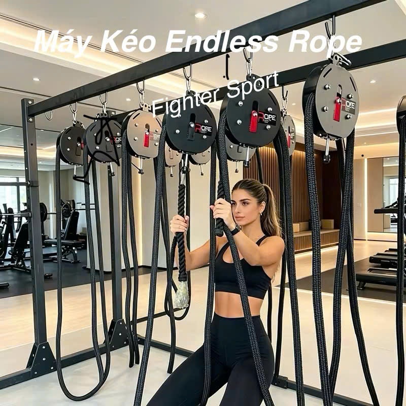 Máy kéo Endless Rope  chính hãng cao cấp Leshi Home Gym ,Gym Pravte