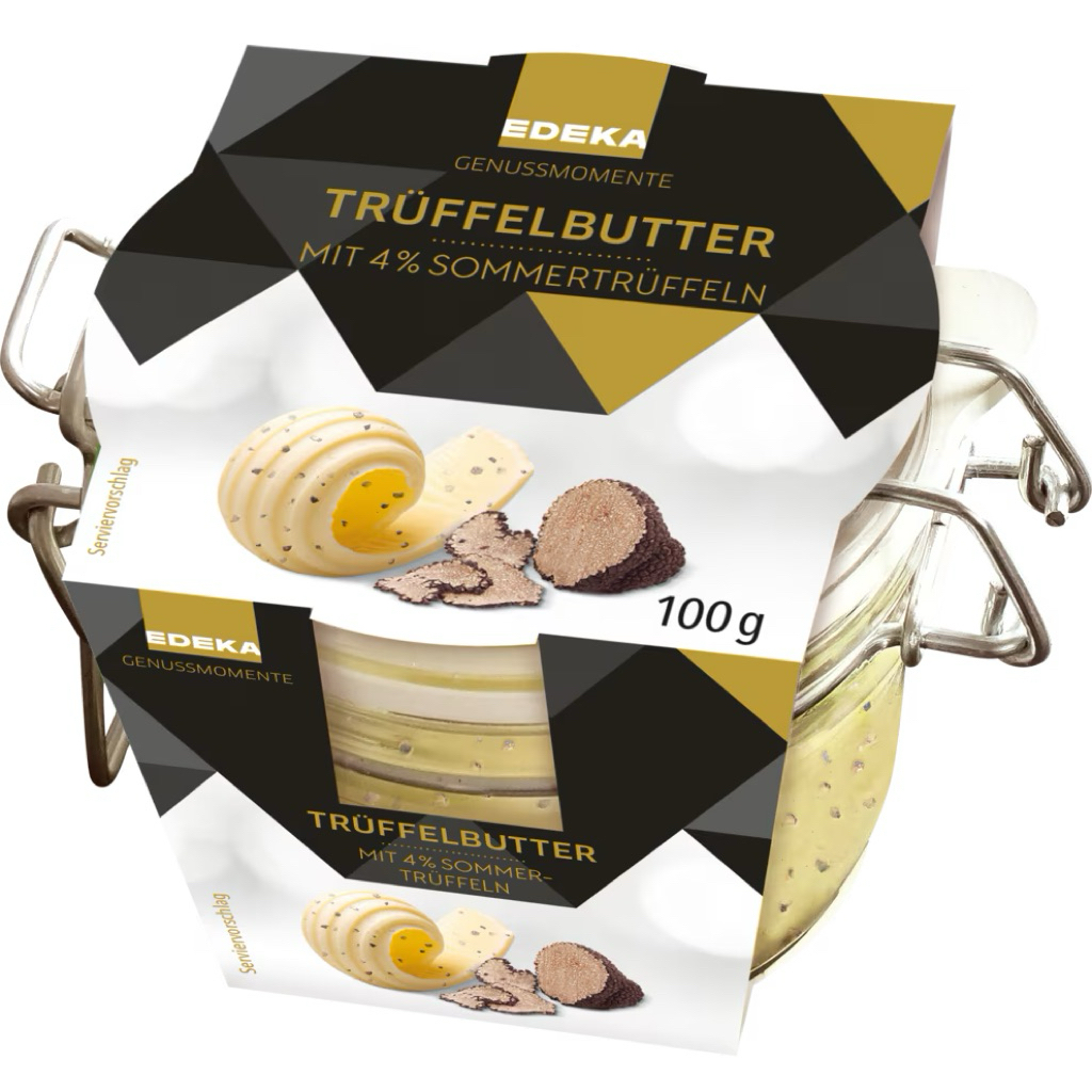 Bơ nấm Truffle hũ 100g. Truffel Butter Edeka, hàng siêu thị Đức