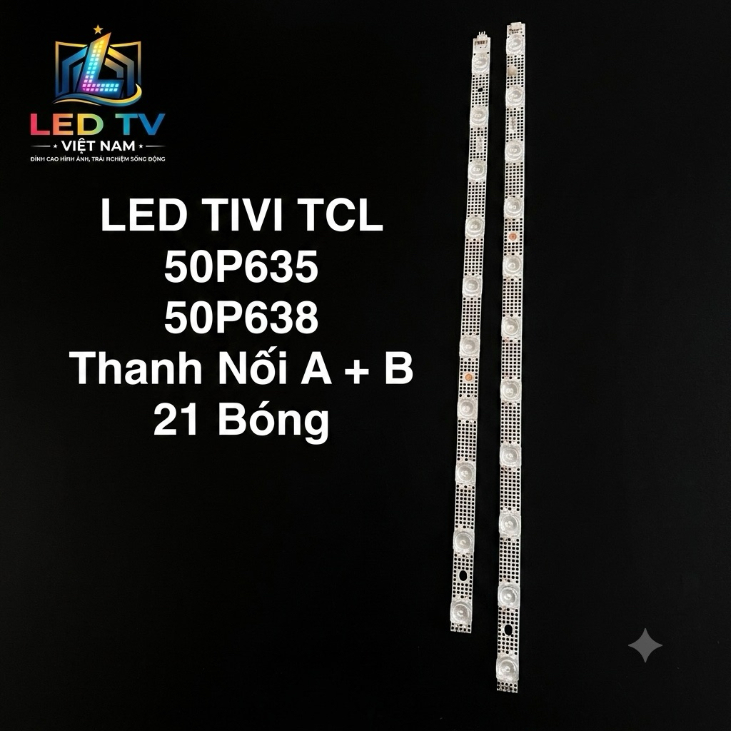 LED TIVI TCL 50P635 / 50P638 TCL MỚI 100% THANH 21 BÓNG 6V DÀI 98,5cm