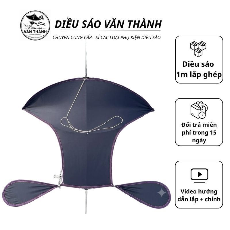 combo khung chưa vào pass + áo tự lên diều lắp ghép song vân , đuôi cá , đại trà 1m