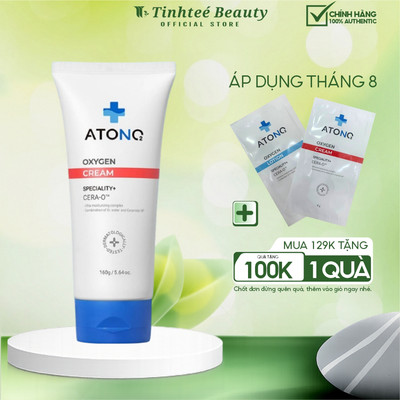Kem dưỡng ẩm hữu cơ cho bé Atono2 Oxygen Cream dành cho da khô ngứa Made in Korea 160g