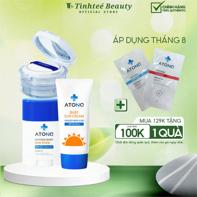 Kem chống nắng cho bé dành cho da nhạy cảm, dưỡng ẩm dịu nhẹ, bảo vệ làn da bé khỏi tia UV- Atono2 Hàn Quốc