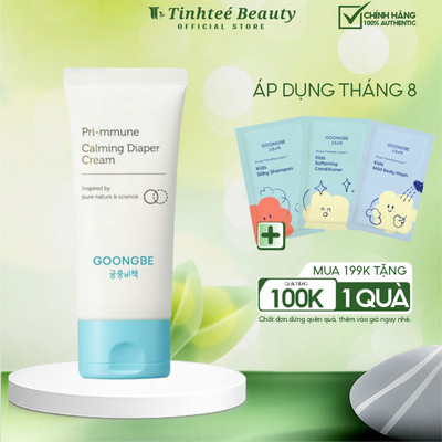 Kem làm dịu Hăm tã Cho Bé GOONGBE Pri-mmune Calming Diaper Cream 80ml
