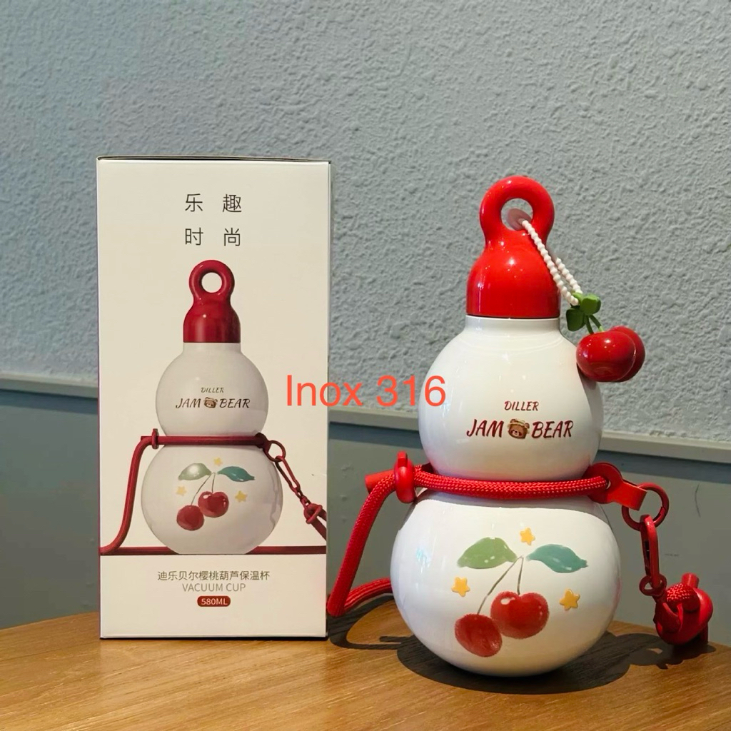 Bình giữ nhiệt Diller Jam Bear 580ml
