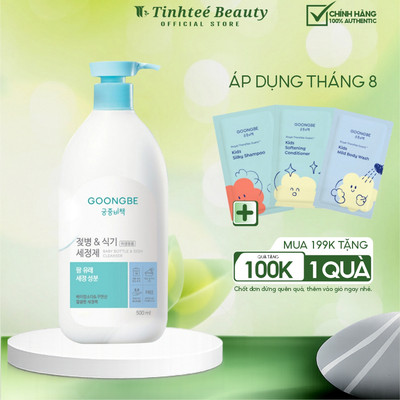 Nước Rửa Bình Sữa Và Chén Bát Thành Phần Thiên Nhiên GOONGBE Chai 500ml/ túi 400ml
