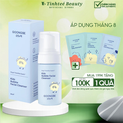Sữa Rửa Mặt Tạo Bọt Làm Sạch Lành Tính GOONGBE Kids Bubble Facial Cleanser 100ml/ 30ml