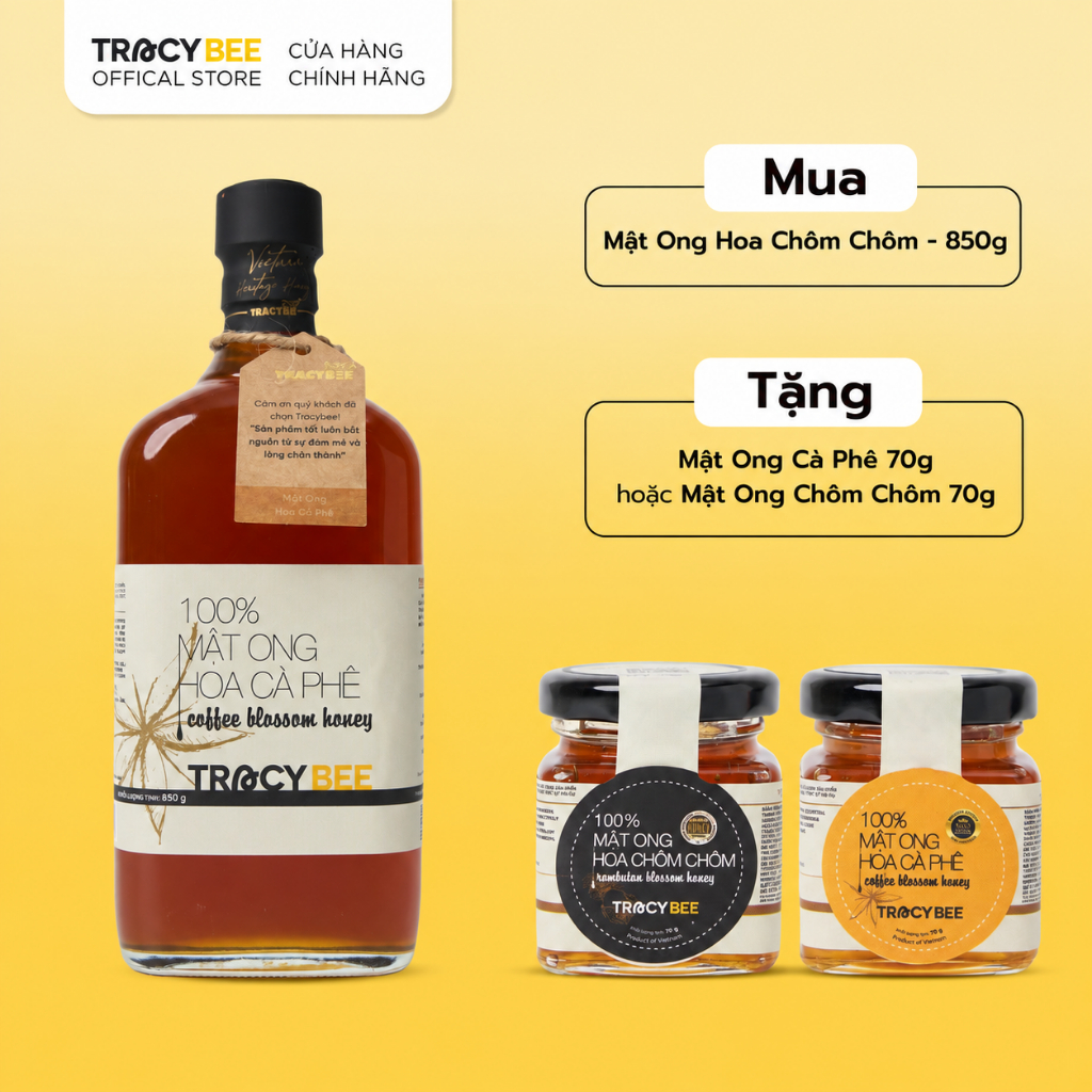 MẬT ONG HOA CÀ PHÊ TRACYBEE 850G