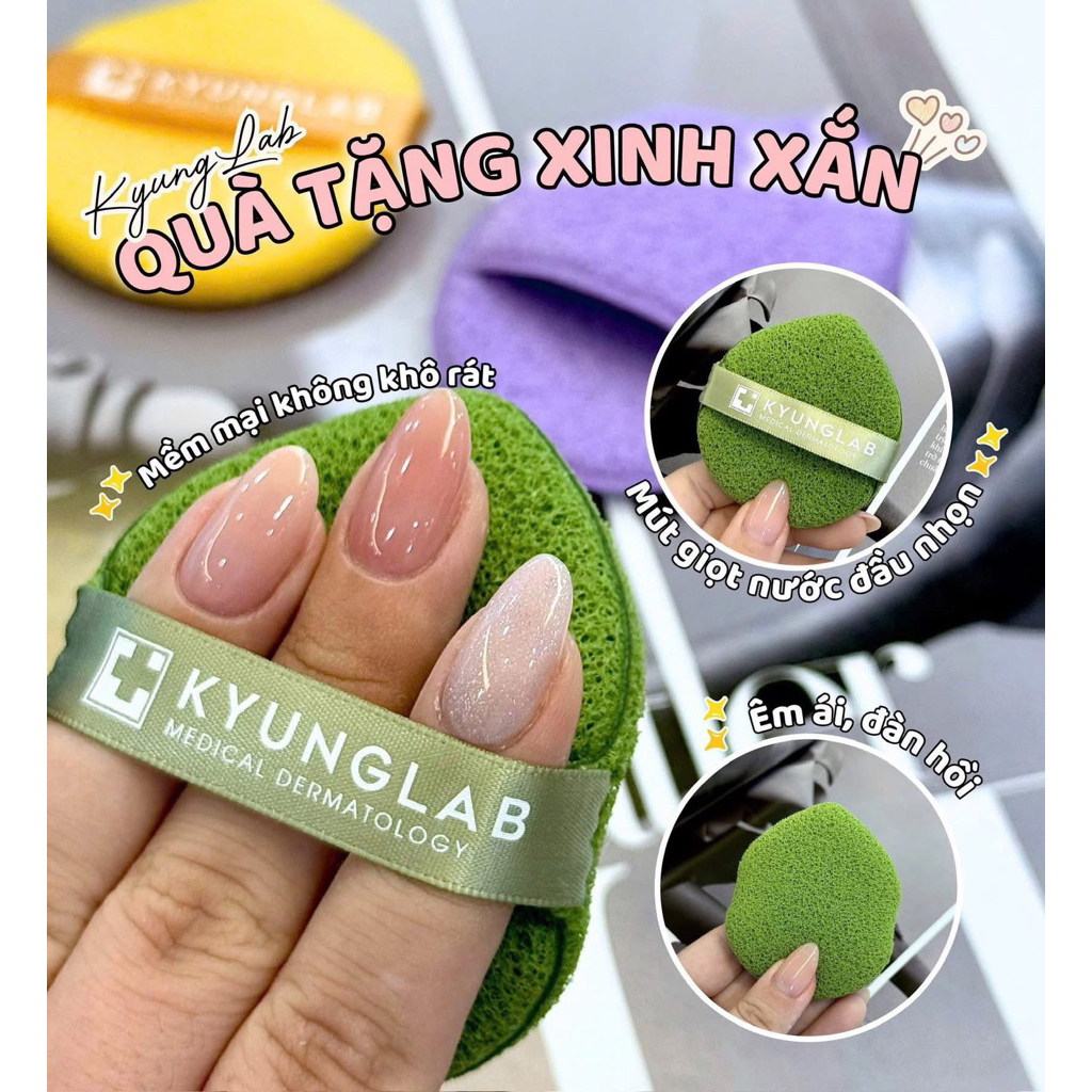 1 miếng mút rửa mặt