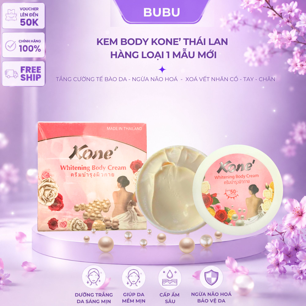 Kem Body Kone Thái Lan Loại 1 Mẫu Mới 200g – Kem Dưỡng Thể Dưỡng Ẩm, Giúp Da Mềm Mịn