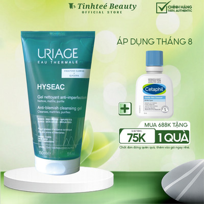 Gel rửa mặt cho da dầu, mụn URIAGE HYSÉAC GEL NETTOYANT 150ml