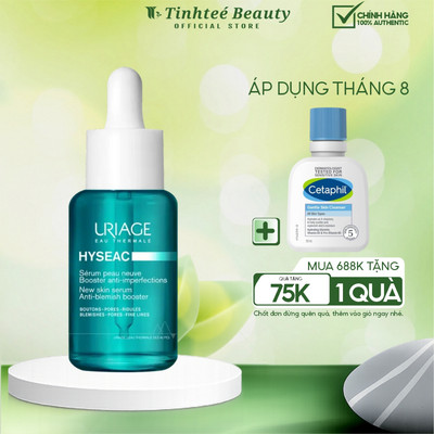 Serum giảm mụn tăng cường kháng khuẩn giảm nhờn Uriage Hyseac booster anti-imperfect 30ml