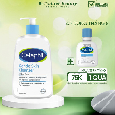 Sữa rửa mặt dịu lành cho da nhạy cảm CETAPHIL GENTLE SKIN CLEANSER 473ML