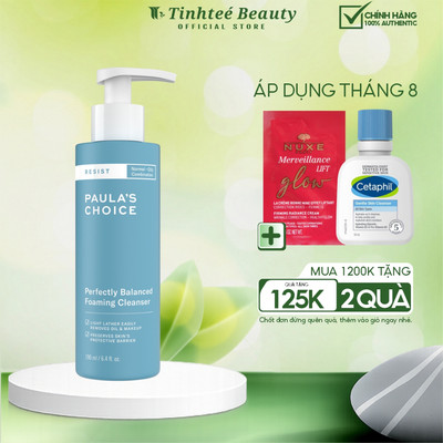 Sữa rửa mặt cân bằng da Paula's Choice Resist Perfectly Banlaned Foaming Cleanser 190ml