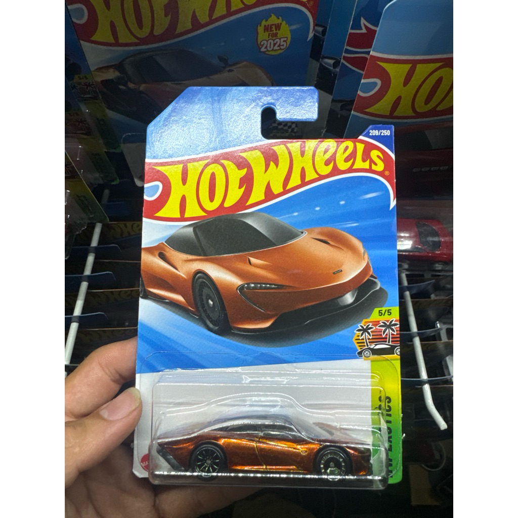 (Có sẵn-Hoả tốc SG) Xe mô hình 1:64 Hotwheels chính hãng Mattel STH Super Treasure Hunt McLaren Spee