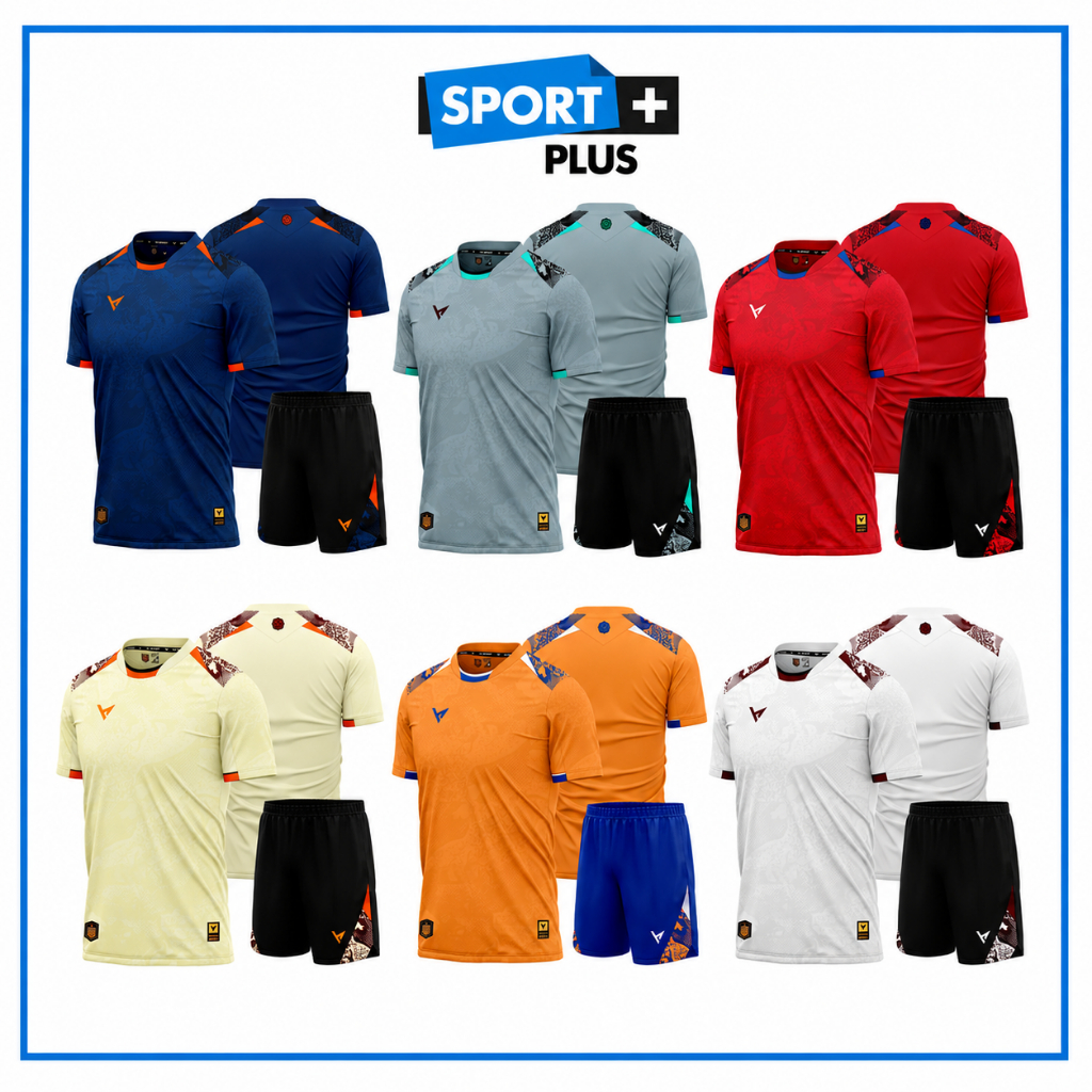 BST Quần Áo Bóng Đá VH LEOPARD Thun Mè Cao Cấp Thoáng Khí Thể Thao Sport Plus