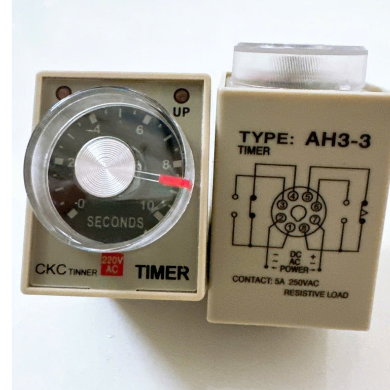 Rờ le thời gian AH3-3 điện áp 220V