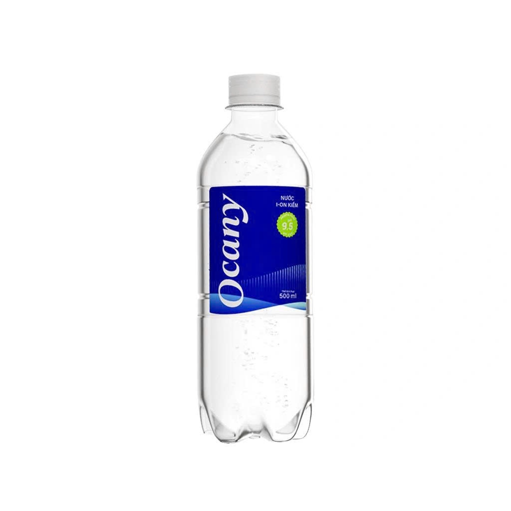 Thùng 24 chai nước uống i-on kiềm Ocany 500ml