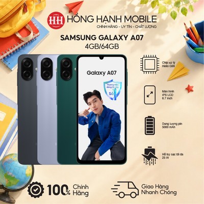 Điện Thoại Samsung Galaxy A07 4GB/64GB - Hàng Chính Hãng