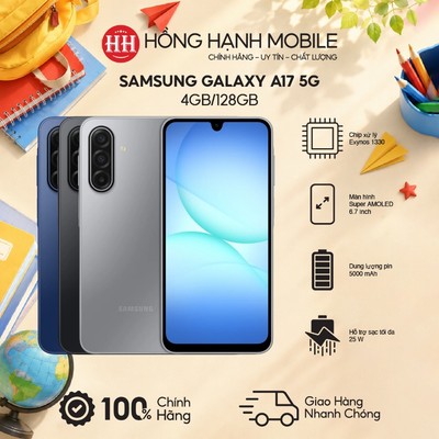 Điện Thoại Samsung Galaxy A17 5G 4GB/128GB - Hàng Chính Hãng