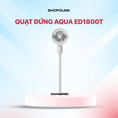 Quạt Đứng Aqua ED1800T Có Khay Tinh Dầu | Đối Lưu Không Khí | Tuỳ Chỉnh Độ Dài Thân Quạt Tiết Kiệm Điện Năng