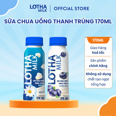 Sữa Chua Uống Thanh Trùng Lothamilk 170ml