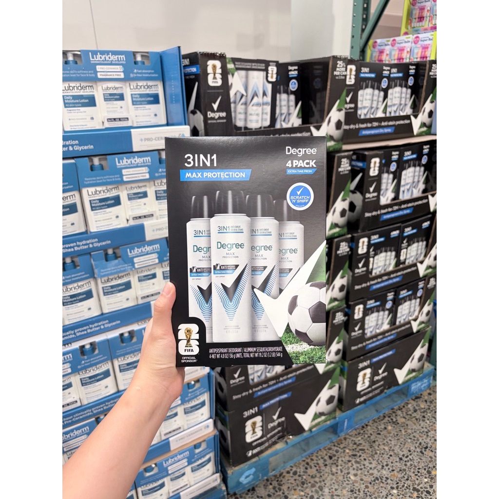 (Bill Mỹ) Xịt Khử Mùi Cho Nam Degree Men’s Max Protection 3-in-1 Fresh Dry