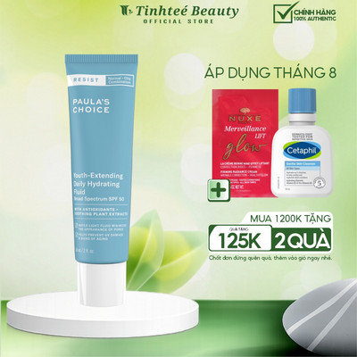 Kem chống nắng dưỡng da SPF50 Paula’s Choice Resist Youth-Extending Daily Fluid SPF50 15ml/60ml