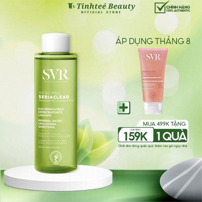 Nước hoa hồng dành cho da hỗn hợp đến da dầu SVR Sebiaclear Micro Peel 150ml