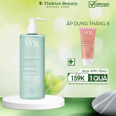 Gel rửa mặt dành cho da nhạy cảm SVR PHYSIOPURE Gelee Moussante 400ml