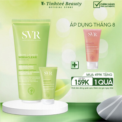 Sữa rửa mặt cho da dầu mụn SVR Sebiaclear Creme Lavante 55ml/200ml