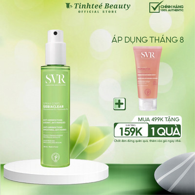 Xịt giảm mụn lưng và cơ thể, hỗ trợ mờ thâm SVR Sebiaclear SPRAY CORPS 150ML