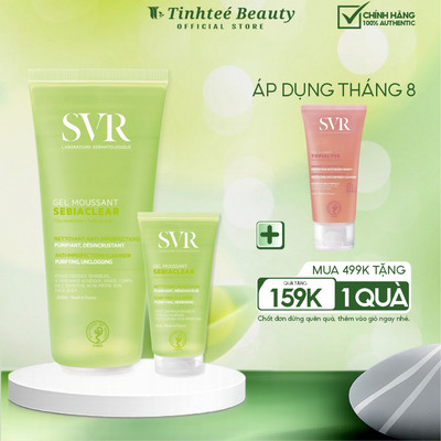 Sữa rửa mặt SVR Sebiaclear Creme Lavante Cho Da Dầu Mụn Không Gây Khô Da 55ml/200ml