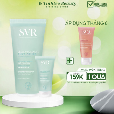 Gel rửa mặt dành cho da nhạy cảm SVR PHYSIOPURE Gelee Moussante 55ml/200ml/400ml (mẫu mới)