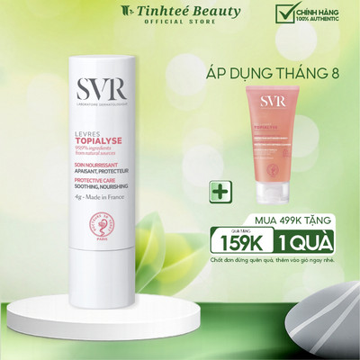 Son dưỡng môi ngậm nước SVR TOPIALYSE Stick Levres 4g