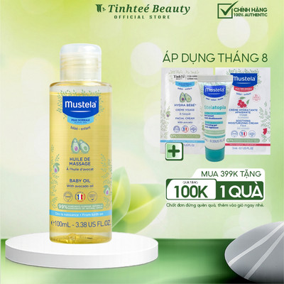 Dầu Massage Cho Trẻ Sơ Sinh & Em Bé Mustela baby oil 100ml