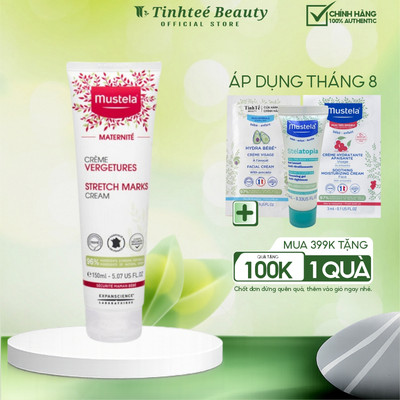 Kem dưỡng Mustela ngừa rạn da cho mẹ bầu Stretch Marks Prevention Cream 150ml