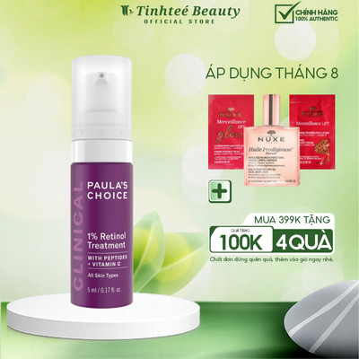 (DATE T1/2027) Tinh chất giảm nám 1% Retinol Paula's Choice Clinical Treatment 5ml
