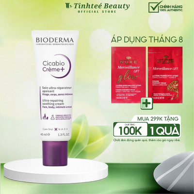 Kem phục hồi da tổn thương Bioderma Cicabio Creme+ 40ml (mẫu mới)
