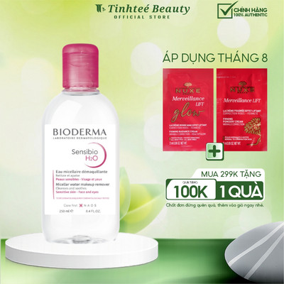 Dung dịch làm sạch và tẩy trang Micellar Bioderma Sensibio H2O 250ml