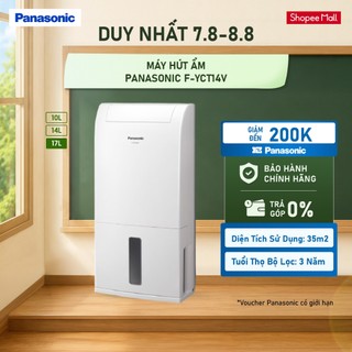Máy hút ẩm Panasonic F-YCT14V - 3 chế độ linh hoạt - Công suất hút ẩm 14L/Ngày