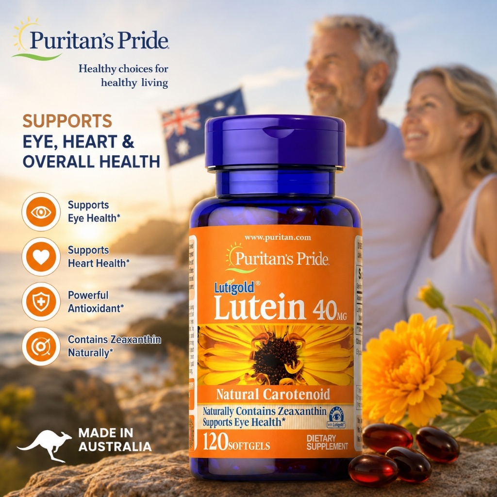 Viên uống bổ mắt Lutein with Zeaxanthin Puritan's Pride viên nang mềm 40mg 120 viên [Hàng Mỹ]