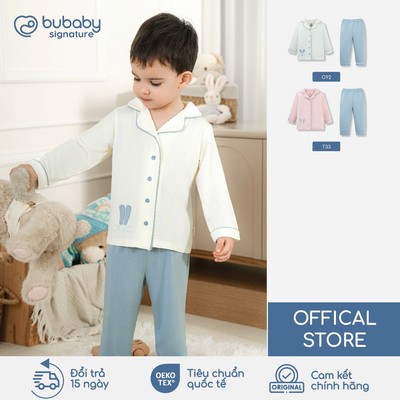 Bộ Pyjamas dài tay Bunny BU Baby, bộ mặc nhà, bộ mặc ngủ cho bé, bộ ngủ trẻ em | SBB110200
