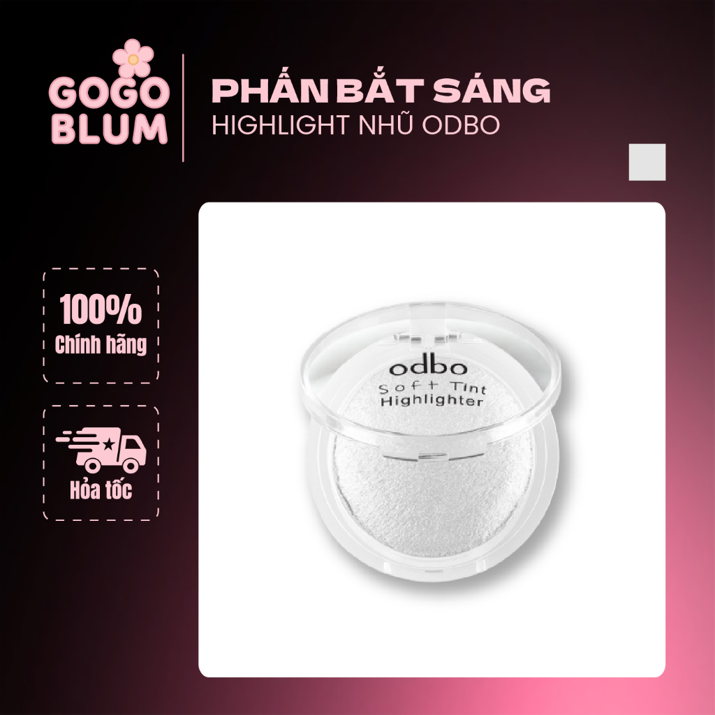 [ODBO] Phấn Bắt Sáng Mini Tạo Khối Odbo Soft Tint Hightlighter OD173 Có Nhũ Nội Địa Thái 4g