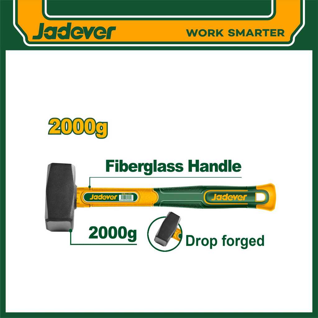 JADEVER Búa tạ đầu vuông 2000g JDHM2320
