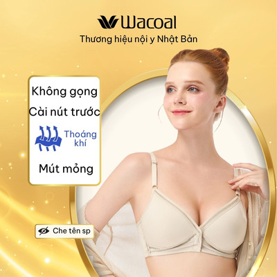 Áo lót Wacoal Lecien I25SFB723 Magic X Coolness (có size lớn) cài trước không gọng mút mỏng